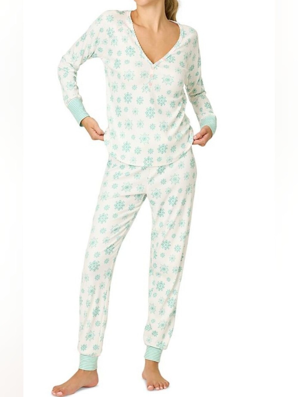 Pj Salvage Snowflake Wishes Long Sleeve